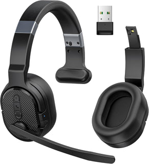 COSMUSIS Trucker - Auriculares Bluetooth con dong, auriculares inal...
