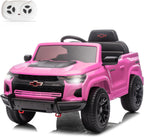 12V Licensed Chevrolet Colorado Electric Ride en Car para Kids, Pink