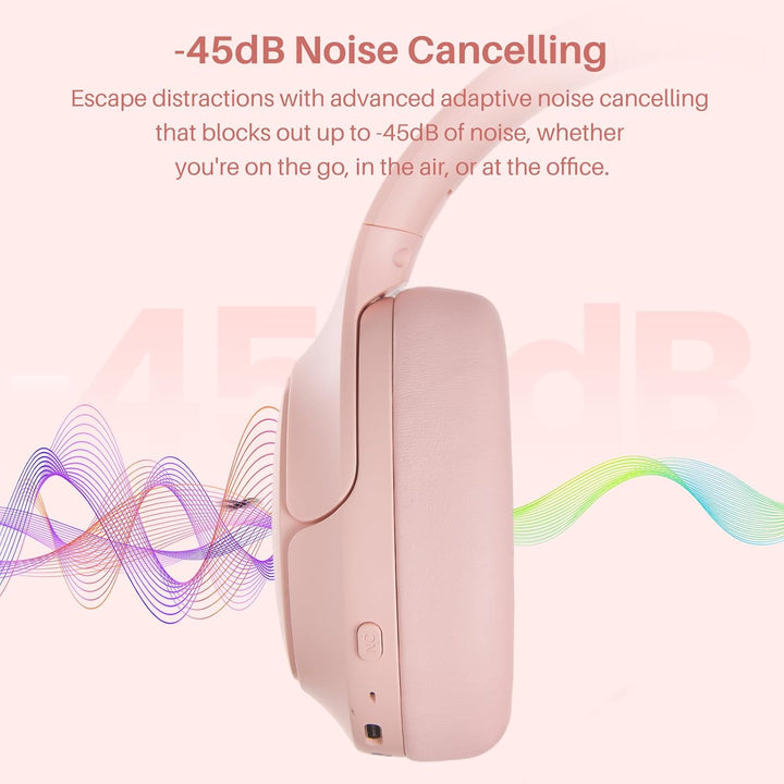 TOZO Auriculares híbridos HT3 con cancelación de ruido, batería de...