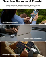 Lexar D70E 2TB Dual Drive SSD externo, hasta 2000 MB\/s de lectura...
