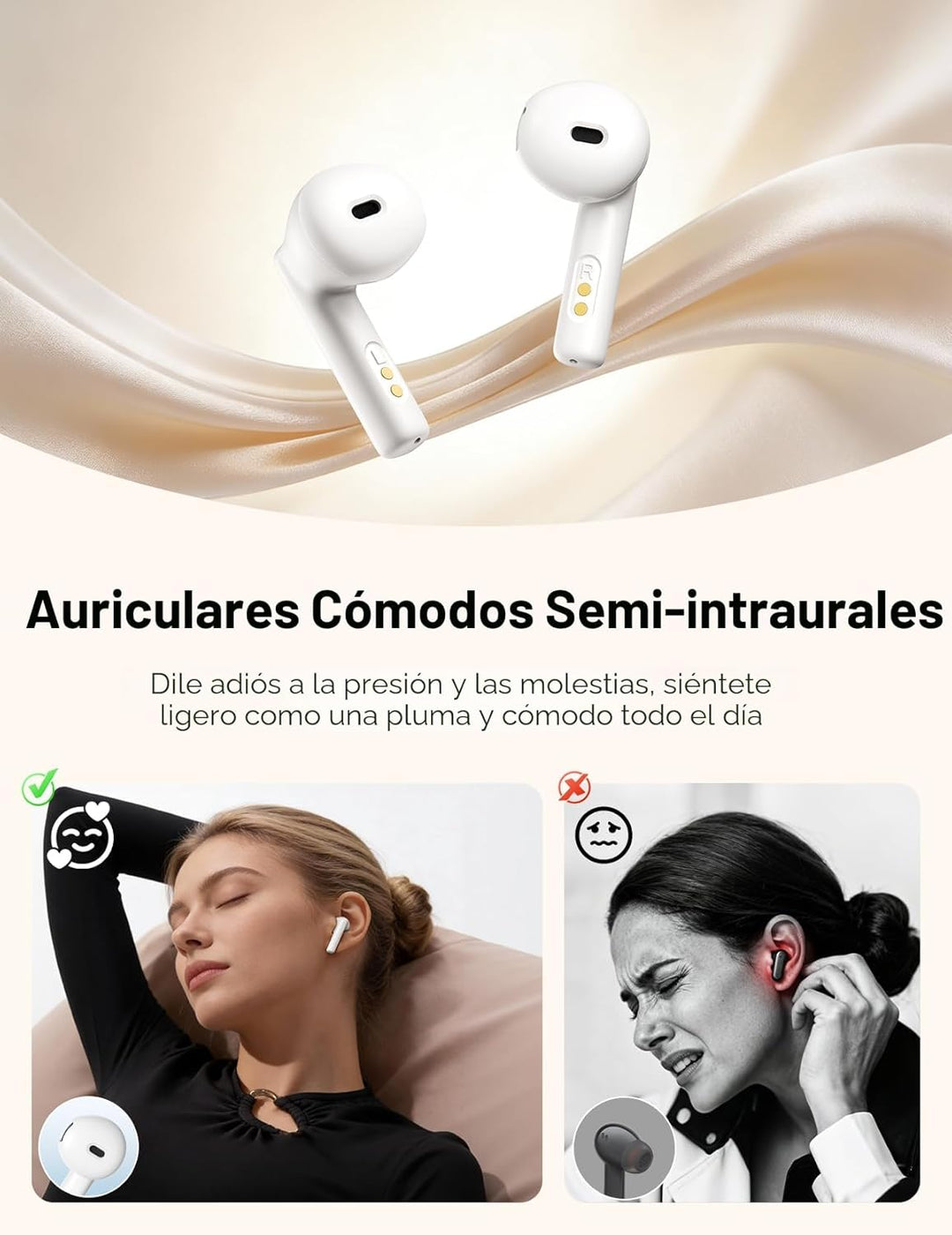 Auriculares Bluetooth inalámbricos verdaderos: auriculares Bluetoot...