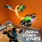 V995 Mini Dron para Niños y Principiantes, Avión Cuadricóptero para Interiores y Exteriores para Niños y Niñas con Giros 3D, Rotación de 360°, Vuelo Circular, Vuelo Estacionario Automático, Modo sin