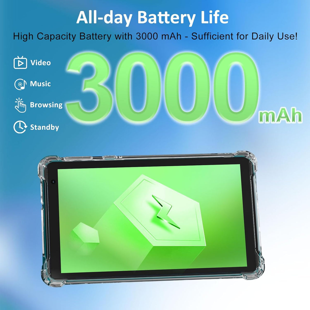 BYANDBY Tablet Android 14.0 de 7 pulgadas, 4GB + 32GB ROM (1TB expa...