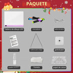 Tablero de dibujo LED con 13 efectos de luz, tablero de notas LED recargable de 16 pulgadas con colores, tableta de dibujo con luz de neón, regalos para niños para Pascua, cumpleaños, ideas