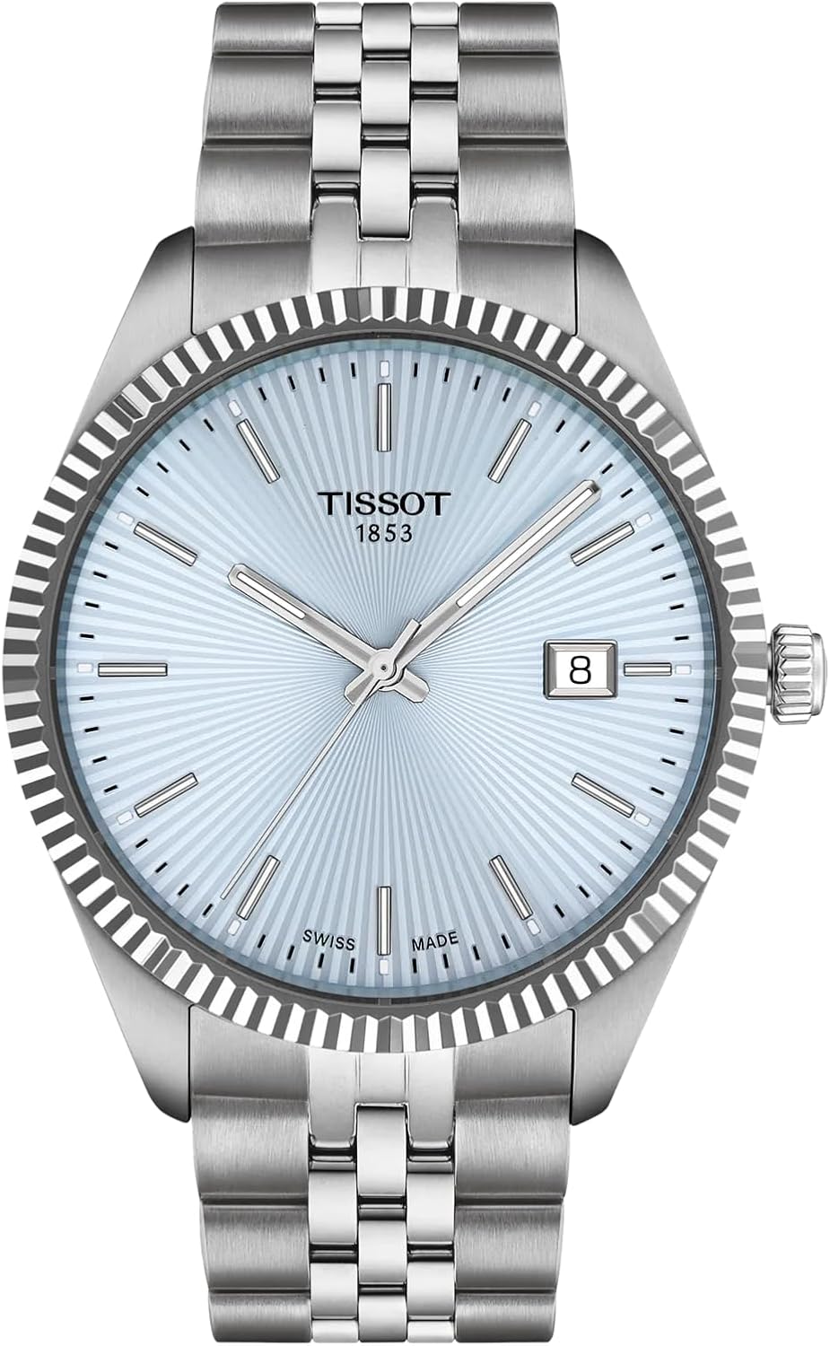 Tissot Ballade, cuarzo suizo, 1.575 en, esfera azul hielo, reloj para hombre