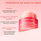 LANEIGE - Mascarilla nocturna para labios: Nutrir, hidratar, vitami...