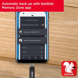 SanDisk Ultra Dual Drive Go - Unidad flash USB tipo C de 32 GB, col...