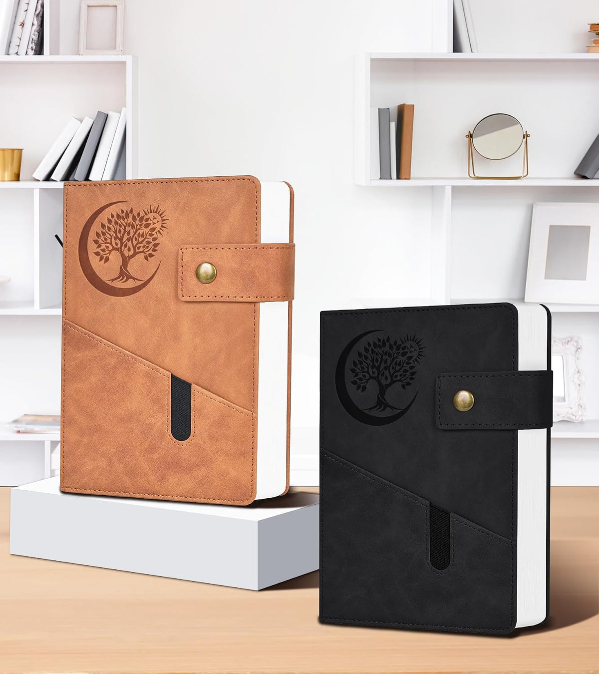 Cuaderno rayado de 8.5 x 11 pulgadas, 366 páginas, diario de cuero