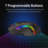 Redragon M602 Griffin RGB - Ratón para juegos Tri-Mode 2.4G\/USB-C\...