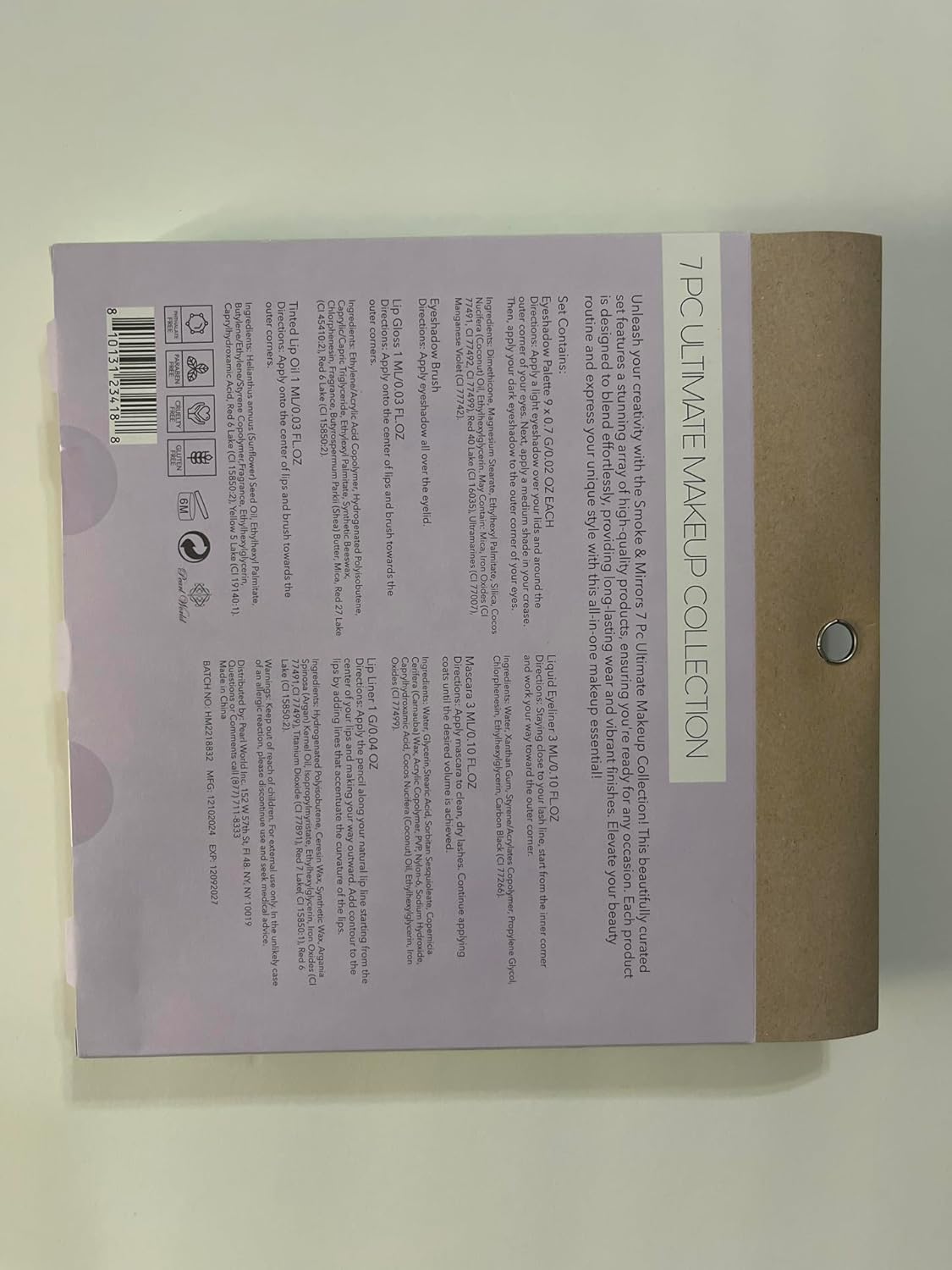 Smoke &amp; Mirrors 7 piezas Ultimate Makeup Collection, Clean Beau...