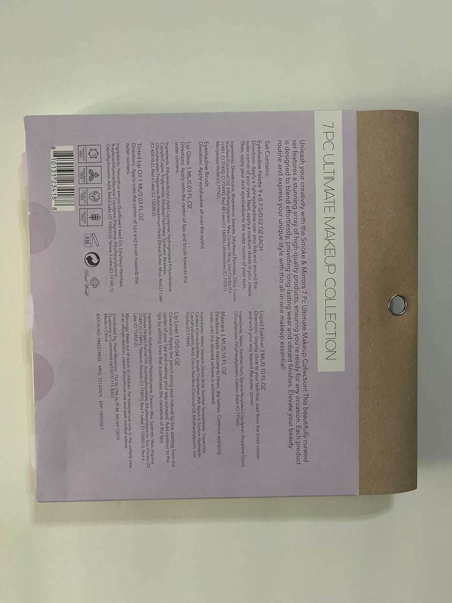 Smoke &amp; Mirrors 7 piezas Ultimate Makeup Collection, Clean Beau...