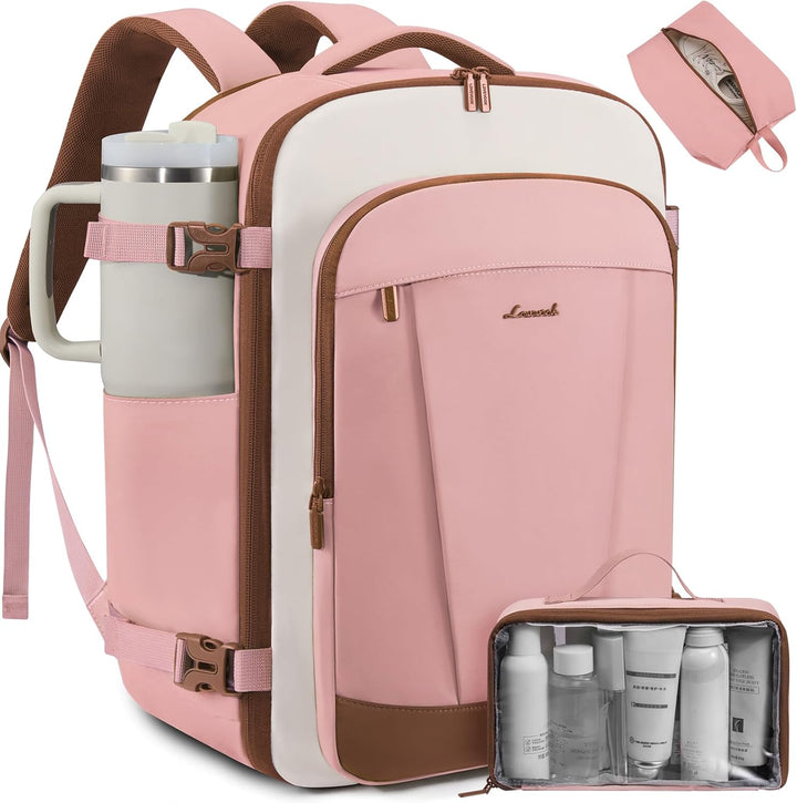 LOVEVOOK Mochila de viaje de 40 L para mujeres y hombres, mochila d...