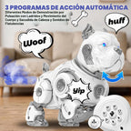 Perro de control remoto, robot de pedos Spary Bulldog para niños