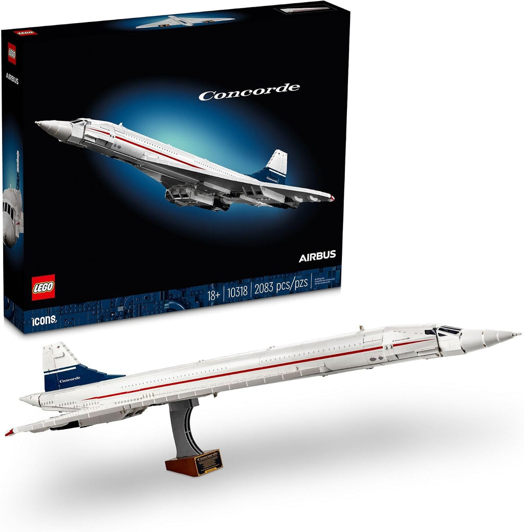 LEGO Iconos 10318 - Airbus Concorde, Blanco