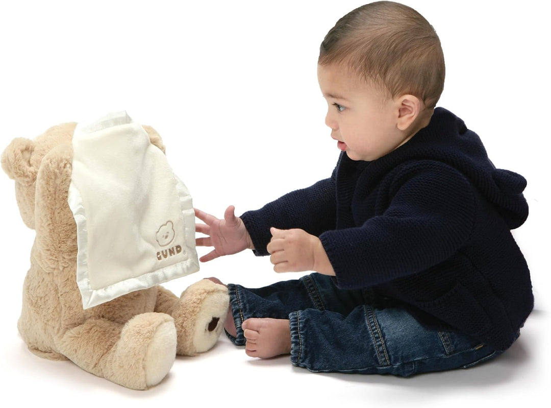 GUND Peek-A-Boo - Oso de peluche animado para bebés y