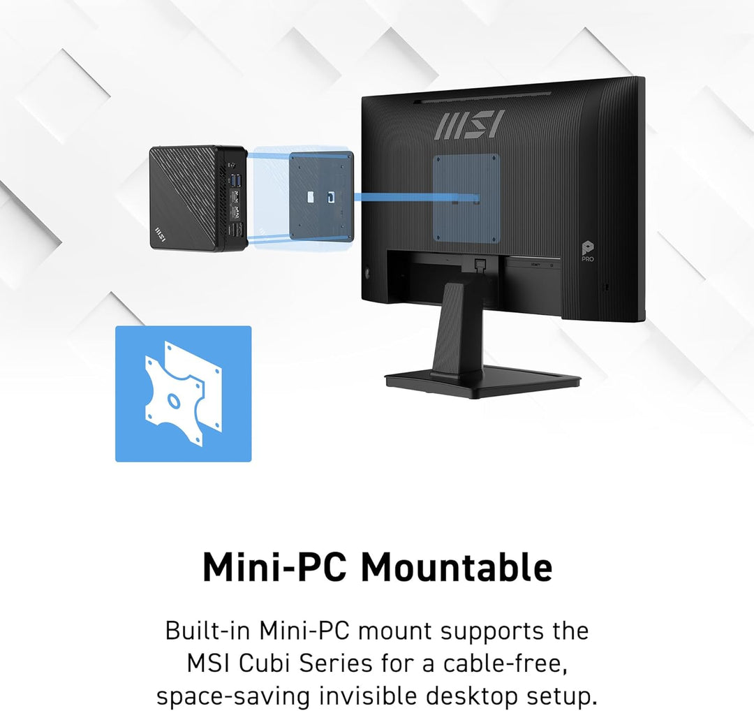 msi PRO MP225 E12VL, monitor de computadora IPS 1920 x 1080 (FHD) d...