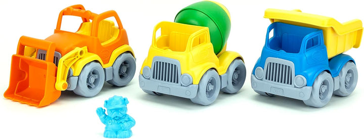 Green Toys Vehículo de construcción incluye cuchara, volquete, mezc...