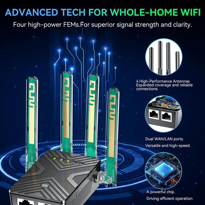 2026 WiFi Extender Signal Booster for Home, 8X Faster Long Range In...