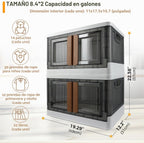 Contenedor de almacenamiento, gabinete plegable, 8.4 galones