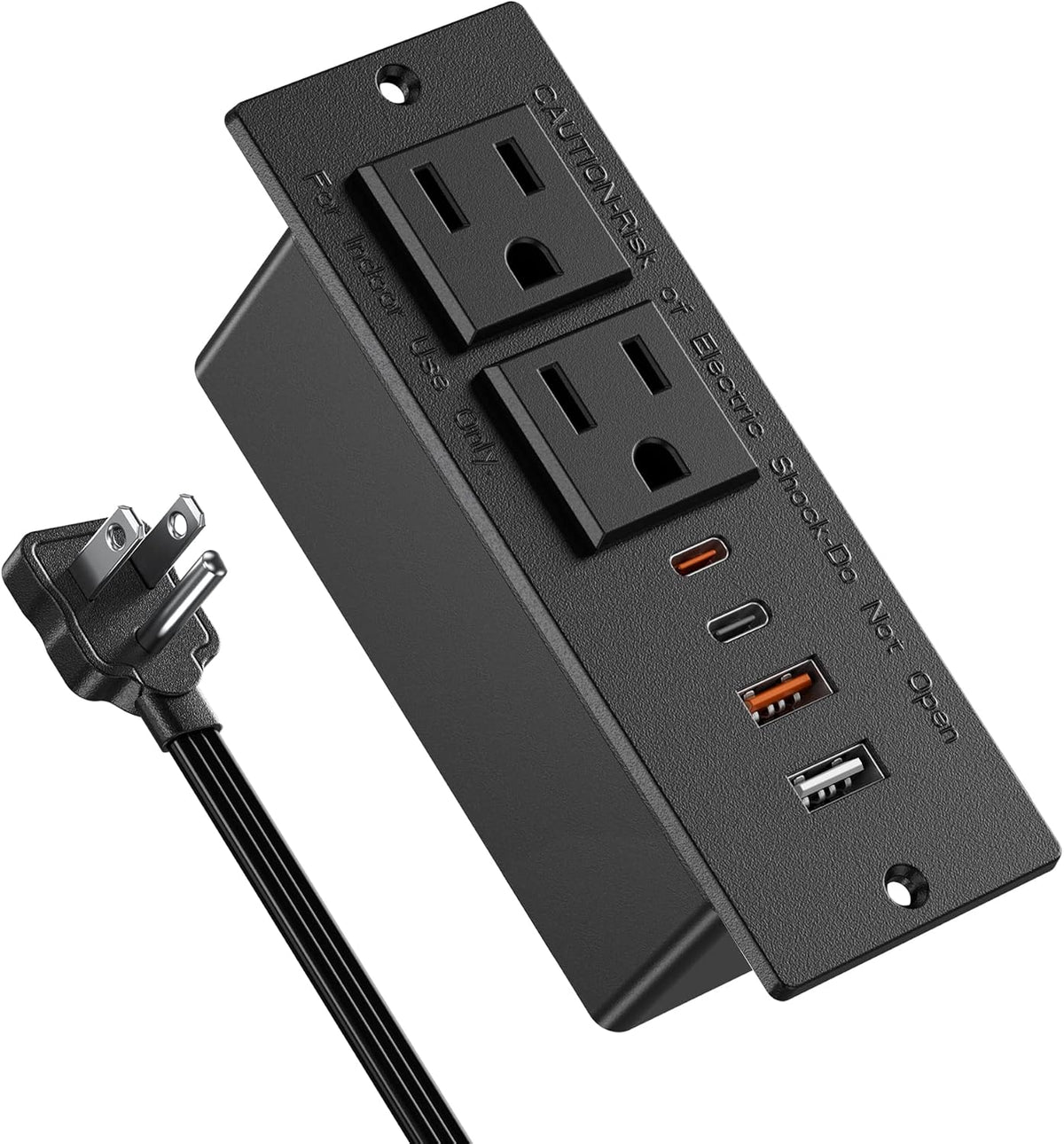 Regleta de enchufes empotrada con USB C de 30 W