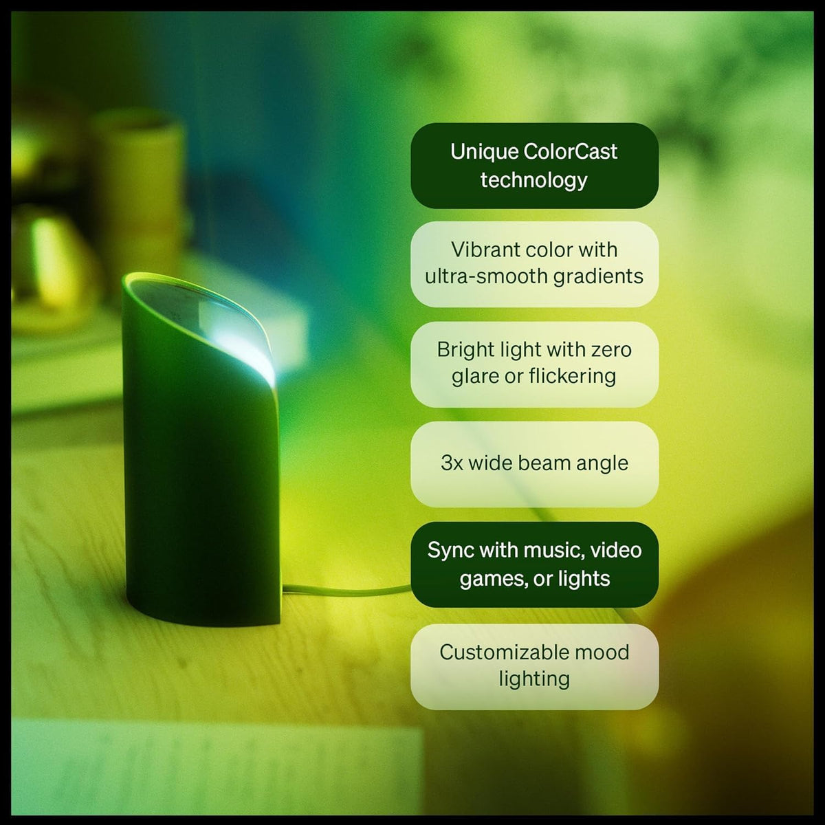 Lámpara Philips Hue Play - Lámpara de pared inteligente (blanca), luz blanca y de color con tecnología ColorCast, compatible con Bluetooth - paquete de 2