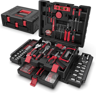 Sundpey Kit de herramientas para el hogar con cajón - Juego complet...