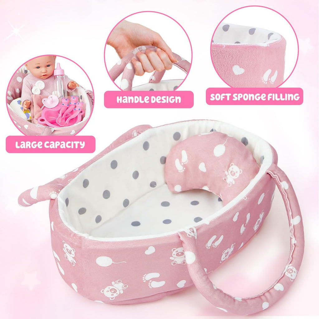 Golray juego de muñeca de bebé suave de 12 pulgadas con accesorios