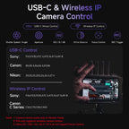 Accsoon CineView M7 Pro 4K60 Transmisor de video inalámbrico Receptor y monitor de cámara, 7 "Control de cámara 3D LUT de doble banda SDI HDMI 1200ft 60ms Monitoreo móvil, par CineView Master 4K/4K Lite/SE 4K/HE/SE