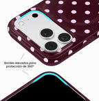 VELVET CAVIAR Funda para iPhone 18 Pro | Cherry Cola Polka Dot