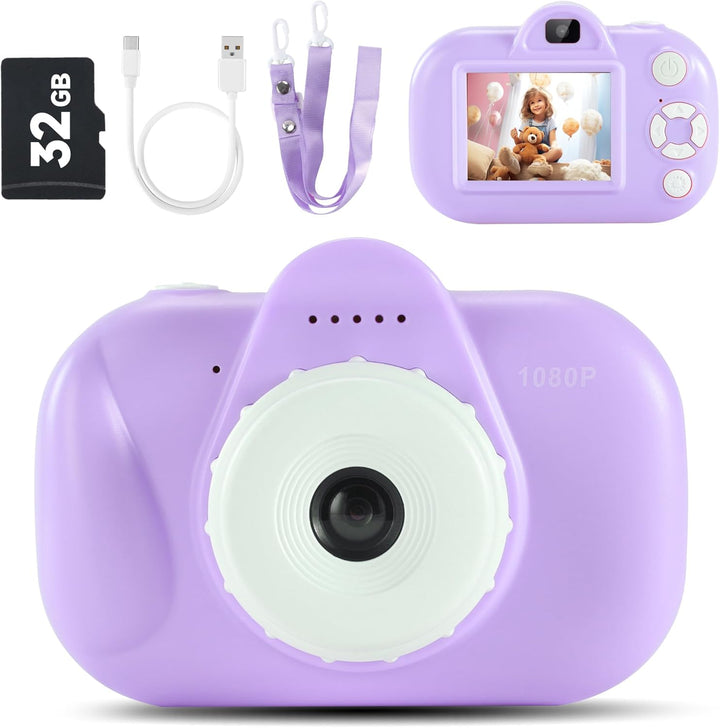 YEEHAO Cámara digital de 32 MP con lente dual para niños de 3, 4, 5...
