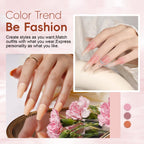 JEWHITENY Kit de Gel de Extensión Poly con Lámpara LED para Uñas de 48W, 14 Colores, a02