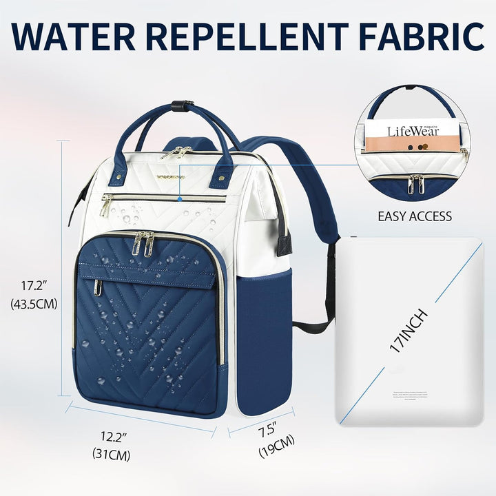VANKEAN Mochila para laptop de 17 pulgadas para mujeres y hombres,...