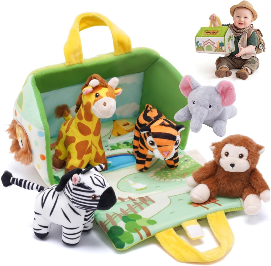 OUOZZZ Juguetes para niños de 1, 2 y 3 años, juego de animales de p...