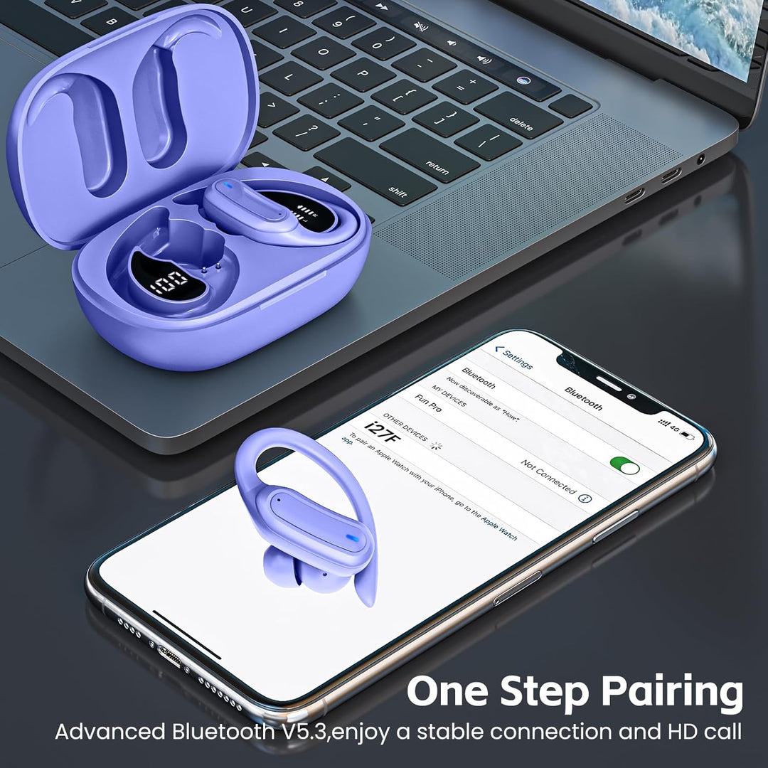 Auriculares inalámbricos, auriculares Bluetooth 5.4, auriculares es...