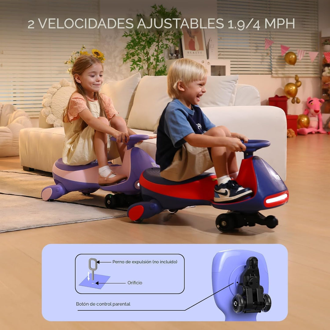 FanttikRide N7 Pro - Coche eléctrico Wiggle con pedal, batería reca...