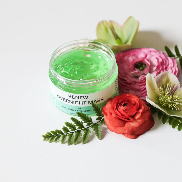 Doppeltree RENEW - Mascarilla facial nocturna con gel de aloe vera...