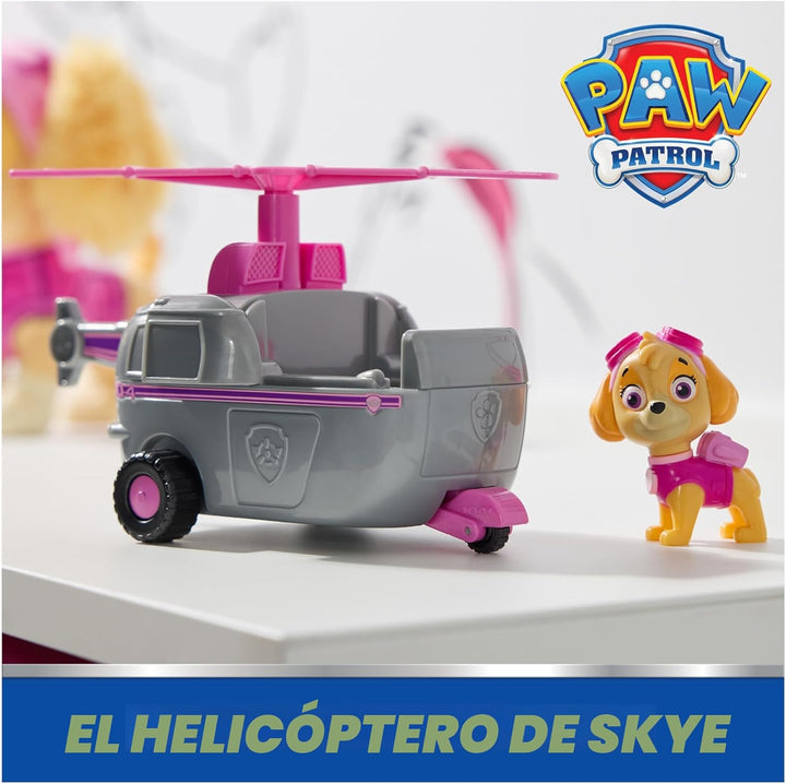 PAW Patrol, Helicóptero de Skye, vehículo de juguete con figura de...