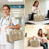 PASMAN Bolsa de mano para profesores para mujer, bolsa estructurada...