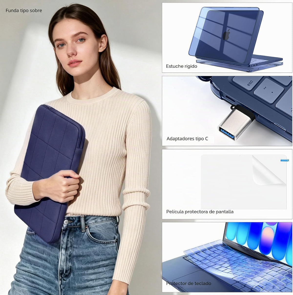 EooCoo Funda para MacBook Neo de 13 pulgadas modelo A3404 2026 con...