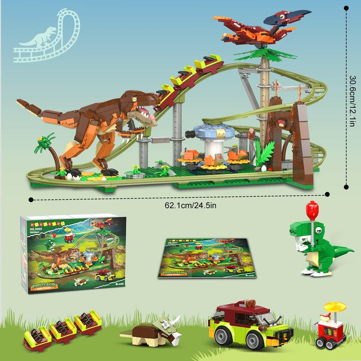 HOGOKIDS Juego de construcción de montaña rusa de