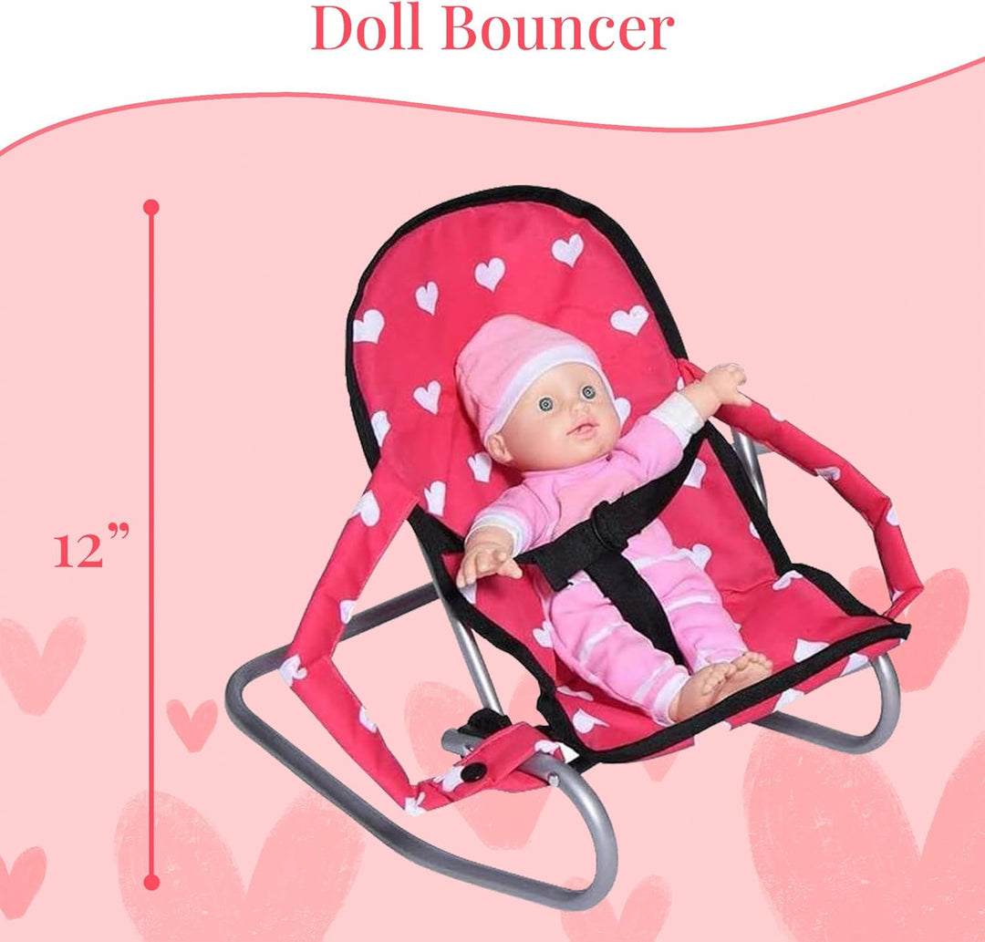 Juego de accesorios para muñecas de bebé, cuna para muñecas 3-1, si...