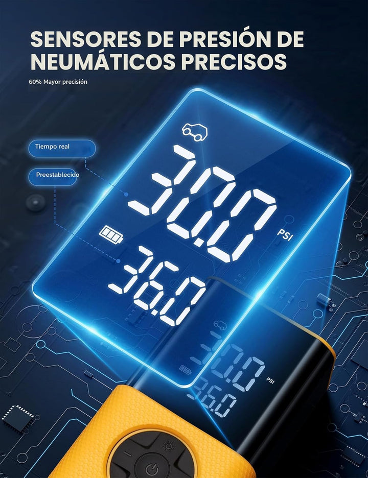 AstroAI Inflador de neumáticos L7S compresor de aire portátil inalá...