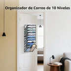 Organizador de archivos de pared de 10 niveles, soporte de correo