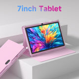 HOTTABLET Tablet Android 14.0 de 7 pulgadas con funda protectora, 8...