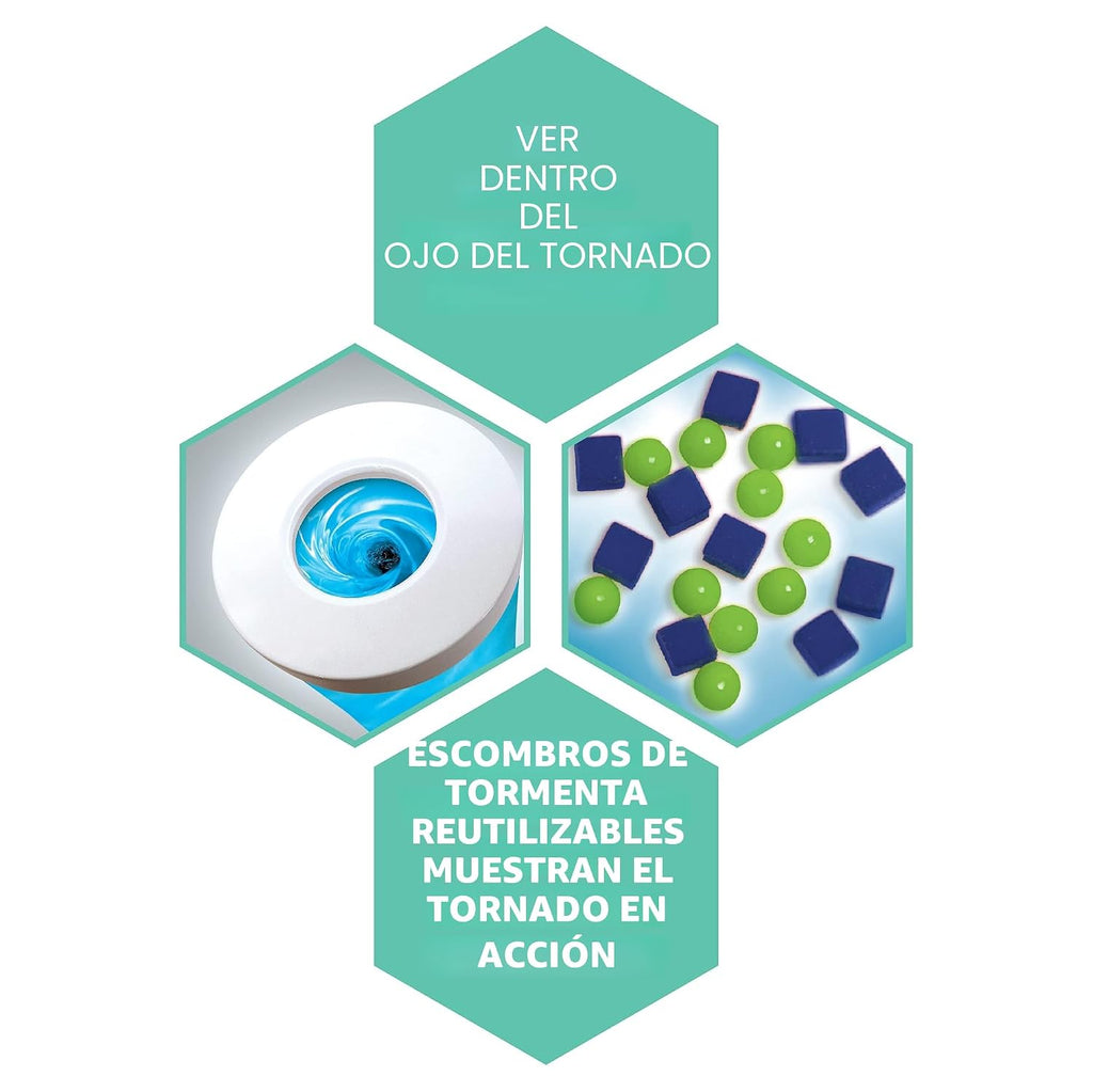 Discovery™ Tornado Lab, controlador ciclónico de 5 velocidades, kit de actividades educativas de aprendizaje, juguete divertido y emocionante, juego de experimentos STEM para niños, niñas, niños a partir de 6 años