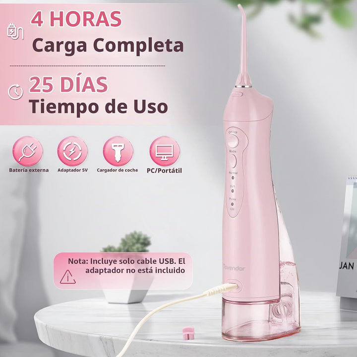 Hilo dental TOVENDOR eléctrico, para agua, irrigador bucal dental i...
