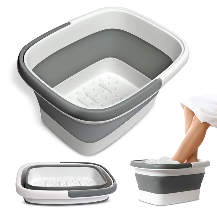 Mantello Bañera plegable para pies | Cuenco portátil de pedicura pa...