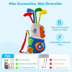 PJG - Juego de 22 palos de golf para niños, regalo de cumpleaños para niños