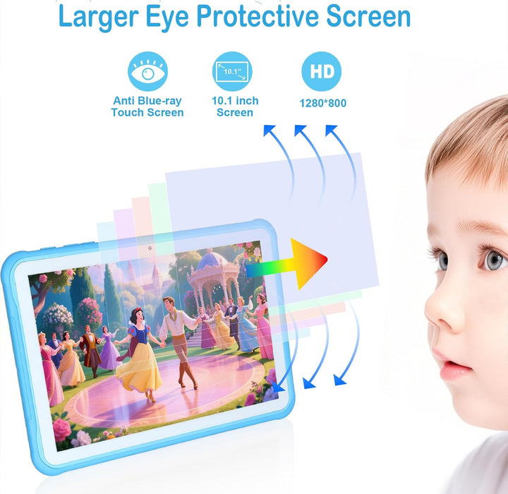 Tableta para niños, tableta de 10.1 pulgadas para niños con funda i...