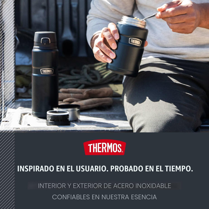THERMOS Stainless King Tarro de alimentos aislado al vacío, 24 onza...